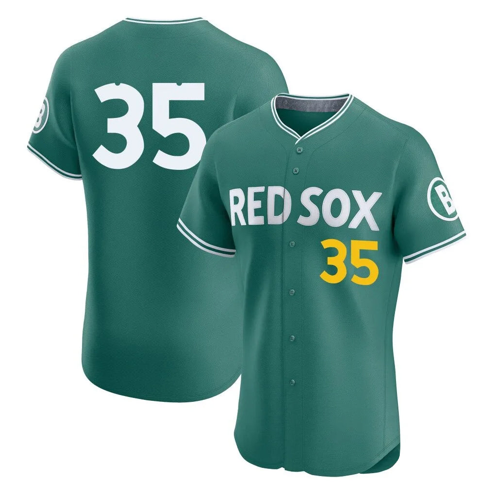 Johmsee B.Red Sox #35 Garrett Crochet Player Green City Connect Limited Elite Home Game Stitched Jerseys