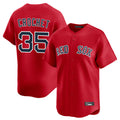 Johmsee B.Red Sox #35 Garrett Crochet Player Red Limited Home Game Stitched Jerseys