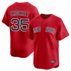 Johmsee B.Red Sox #35 Garrett Crochet Player Red Limited Home Game Stitched Jerseys