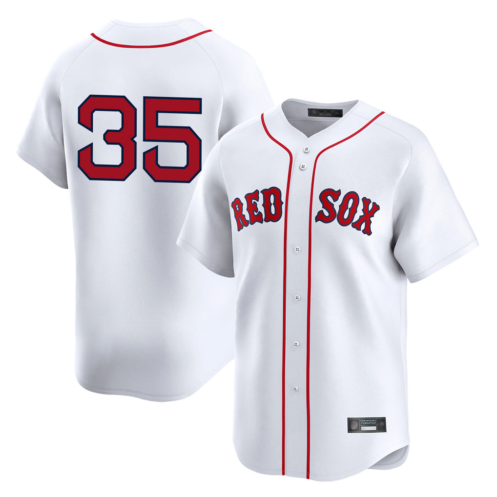 Johmsee B.Red Sox #35 Garrett Crochet Player White Limited Home Game Stitched Jerseys