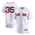 Johmsee B.Red Sox #35 Garrett Crochet Player White Limited Home Game Stitched Jerseys
