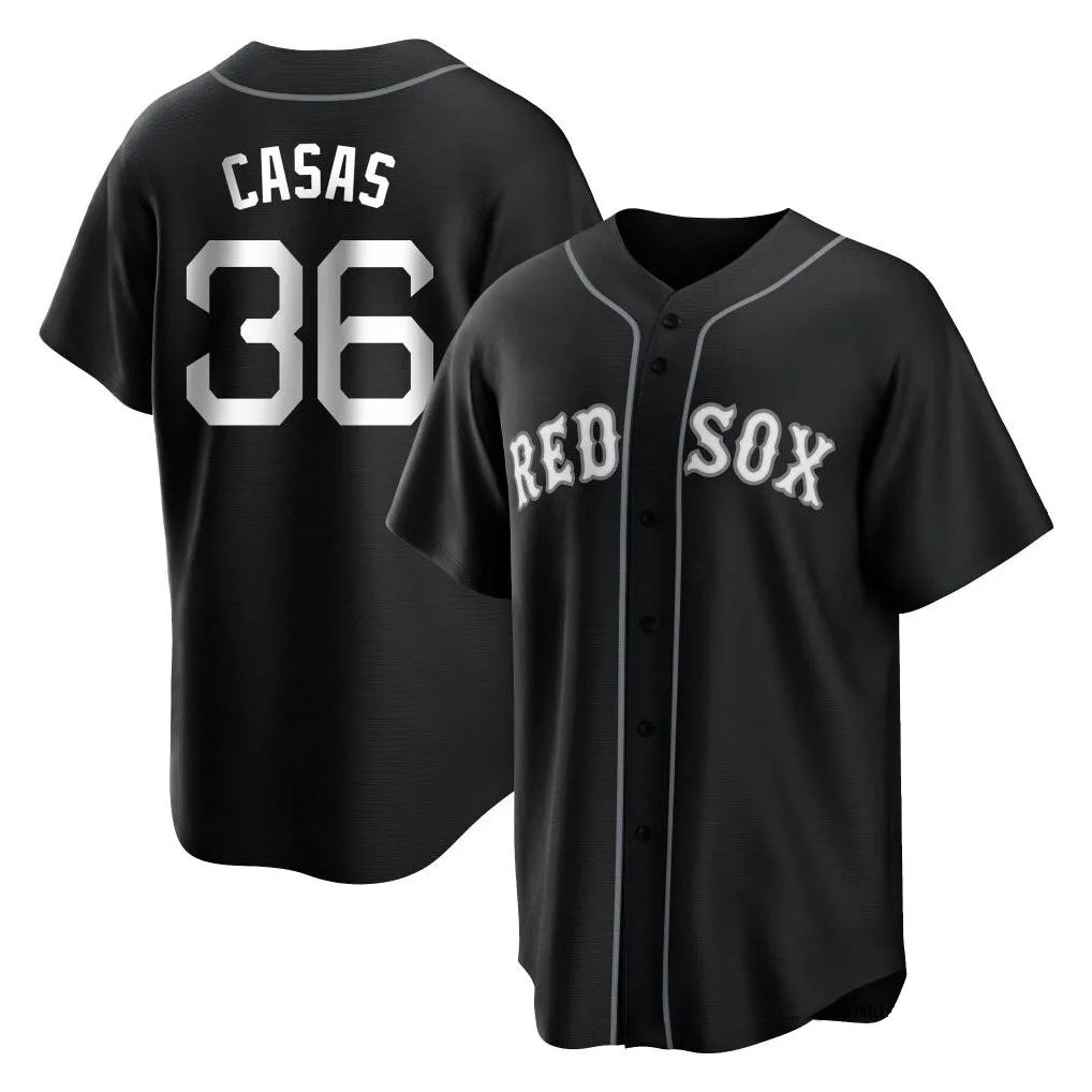 Johmsee B.Red Sox #36 Triston Casas Player Black Home Game Stitched Jerseys