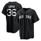 Johmsee B.Red Sox #36 Triston Casas Player Black Home Game Stitched Jerseys