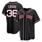 Johmsee B.Red Sox #36 Triston Casas Player Black Out Home Game Stitched Jerseys