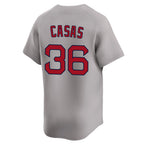 Johmsee B.Red Sox #36 Triston Casas Player Gray Road Limited Home Game Stitched Jerseys