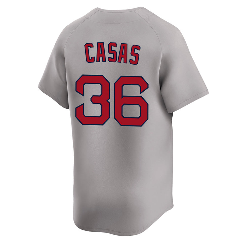 Johmsee B.Red Sox #36 Triston Casas Player Gray Road Limited Home Game Stitched Jerseys