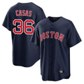 Johmsee B.Red Sox #36 Triston Casas Player Navy Home Game Stitched Jersey