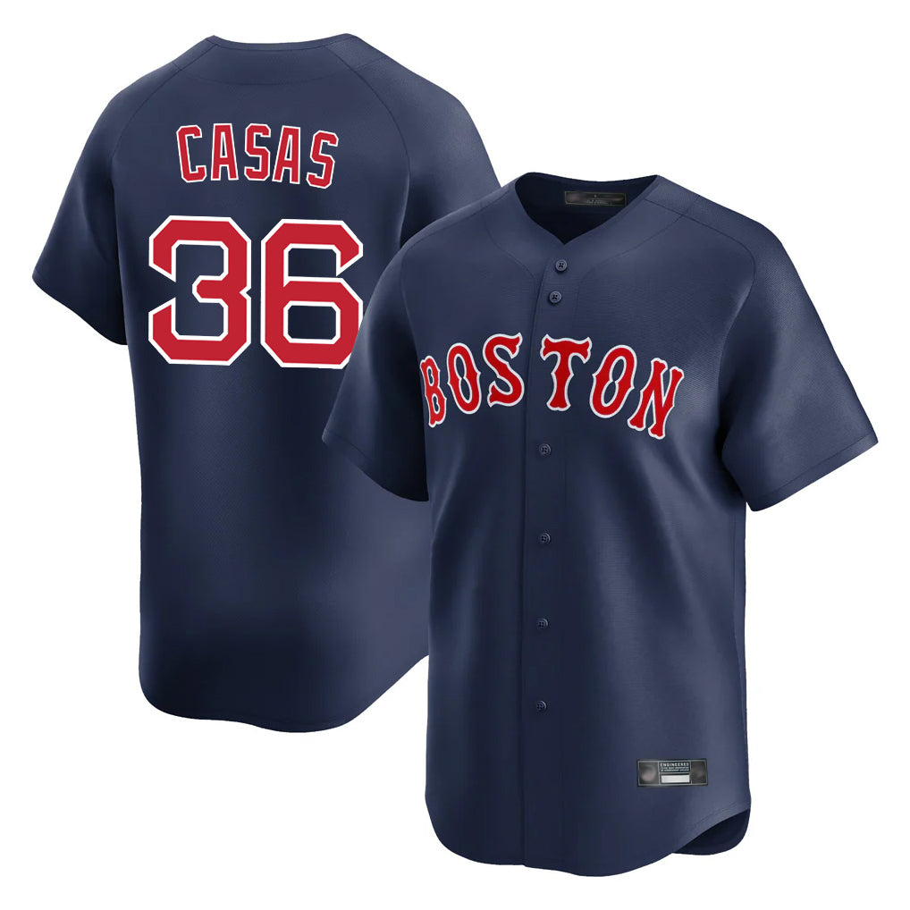 Johmsee B.Red Sox #36 Triston Casas Player Navy Limited Home Game Stitched Jersey