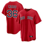 Johmsee B.Red Sox #36 Triston Casas Player Red Home Game Stitched Jersey