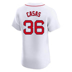 Johmsee B.Red Sox #36 Triston Casas Player White Limited Elite Home Game Stitched Jerseys