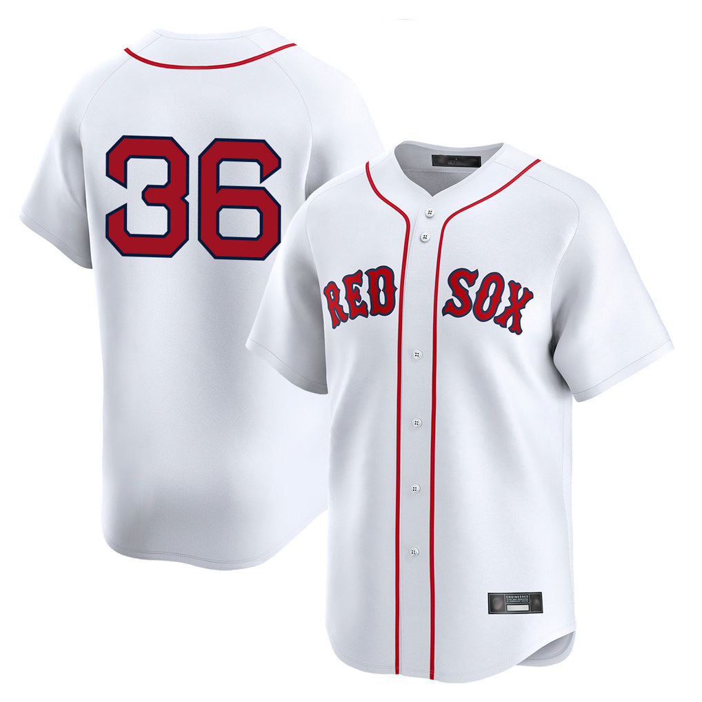 Johmsee B.Red Sox #36 Triston Casas Player White Limited Home Game Stitched Jersey