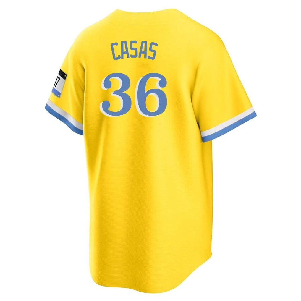 Johmsee B.Red Sox #36 Triston Casas Player Yellow Home Game Stitched Jerseys