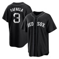 Johmsee B.Red Sox #3 Ceddanne Rafaela Player Black Home Game Stitched Jerseys