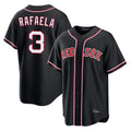 Johmsee B.Red Sox #3 Ceddanne Rafaela Player Black Out Home Game Stitched Jerseys