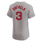 Johmsee B.Red Sox #3 Ceddanne Rafaela Player Gray Road Limited Elite Home Game Stitched Jerseys