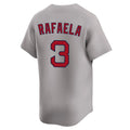 Johmsee B.Red Sox #3 Ceddanne Rafaela Player Gray Road Limited Home Game Stitched Jerseys