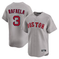 Johmsee B.Red Sox #3 Ceddanne Rafaela Player Gray Road Limited Home Game Stitched Jersey