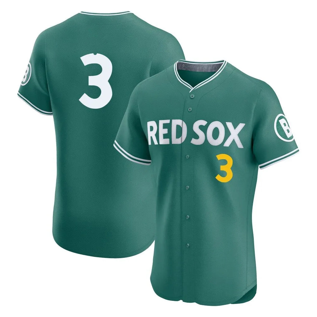Johmsee B.Red Sox #3 Ceddanne Rafaela Player Green City Connect Limited Elite Home Game Stitched Jersey
