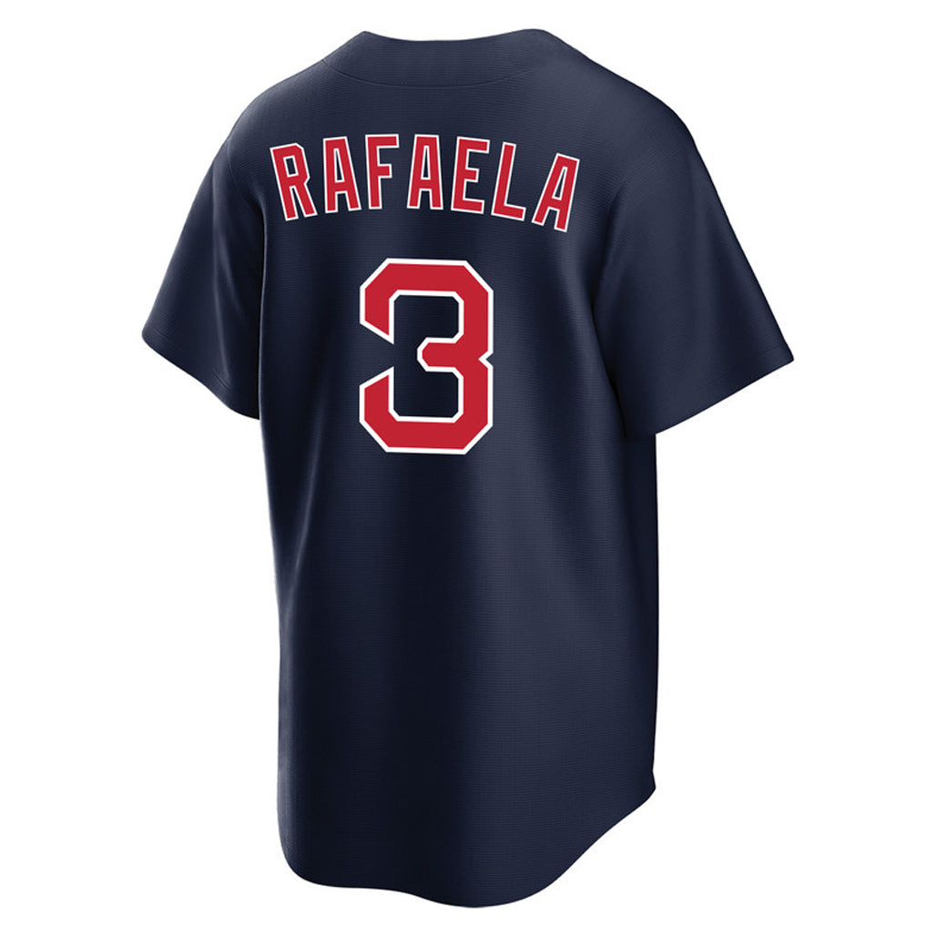 Johmsee B.Red Sox #3 Ceddanne Rafaela Player Navy Home Game Stitched Jerseys