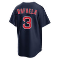 Johmsee B.Red Sox #3 Ceddanne Rafaela Player Navy Home Game Stitched Jerseys