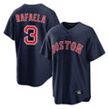 Johmsee B.Red Sox #3 Ceddanne Rafaela Player Navy Home Game Stitched Jersey