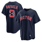 Johmsee B.Red Sox #3 Ceddanne Rafaela Player Navy Home Game Stitched Jersey