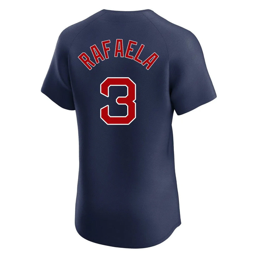 Johmsee B.Red Sox #3 Ceddanne Rafaela Player Navy Limited Elite Home Game Stitched Jerseys