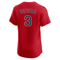 Johmsee B.Red Sox #3 Ceddanne Rafaela Player Red Limited Elite Home Game Stitched Jerseys