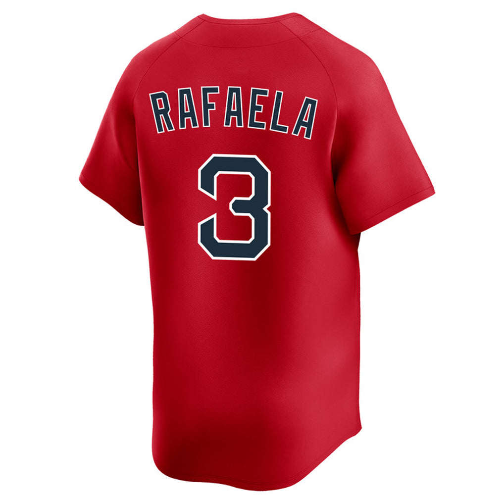 Johmsee B.Red Sox #3 Ceddanne Rafaela Player Red Limited Home Game Stitched Jerseys