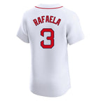Johmsee B.Red Sox #3 Ceddanne Rafaela Player White Limited Elite Home Game Stitched Jerseys