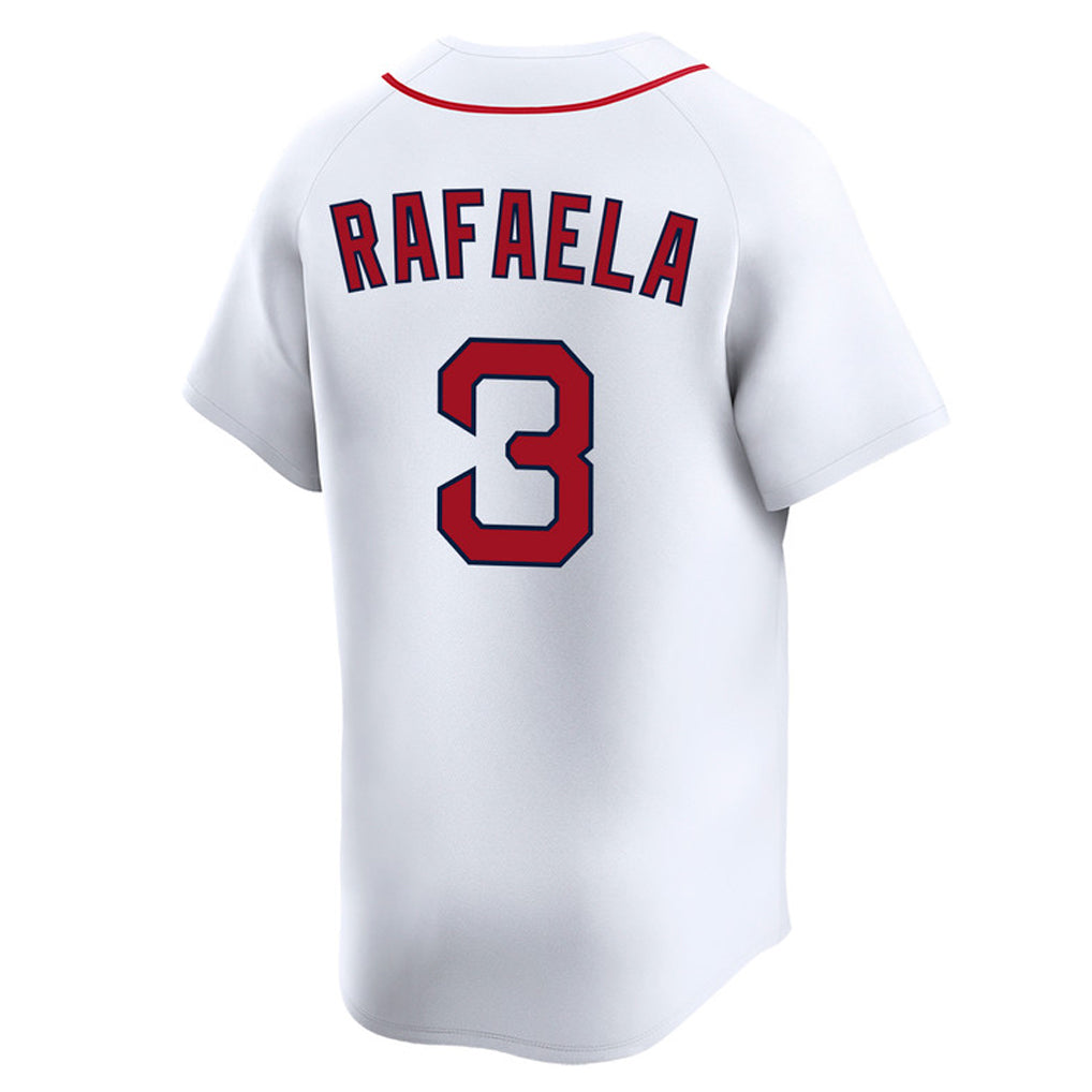 Johmsee B.Red Sox #3 Ceddanne Rafaela Player White Limited Home Game Stitched Jerseys