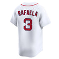 Johmsee B.Red Sox #3 Ceddanne Rafaela Player White Limited Home Game Stitched Jerseys