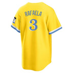 Johmsee B.Red Sox #3 Ceddanne Rafaela Player Yellow Home Game Stitched Jerseys