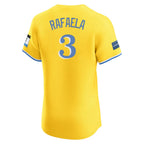 Johmsee B.Red Sox #3 Ceddanne Rafaela Player Yellow Limited Elite Home Game Stitched Jerseys