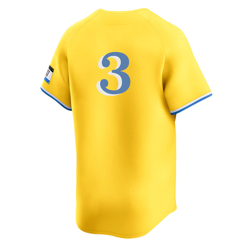 Johmsee B.Red Sox #3 Ceddanne Rafaela Player Yellow Limited Home Game Stitched Jerseys