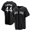 Johmsee B.Red Sox #44 Aroldis Chapman Player Black Home Game Stitched Jerseys