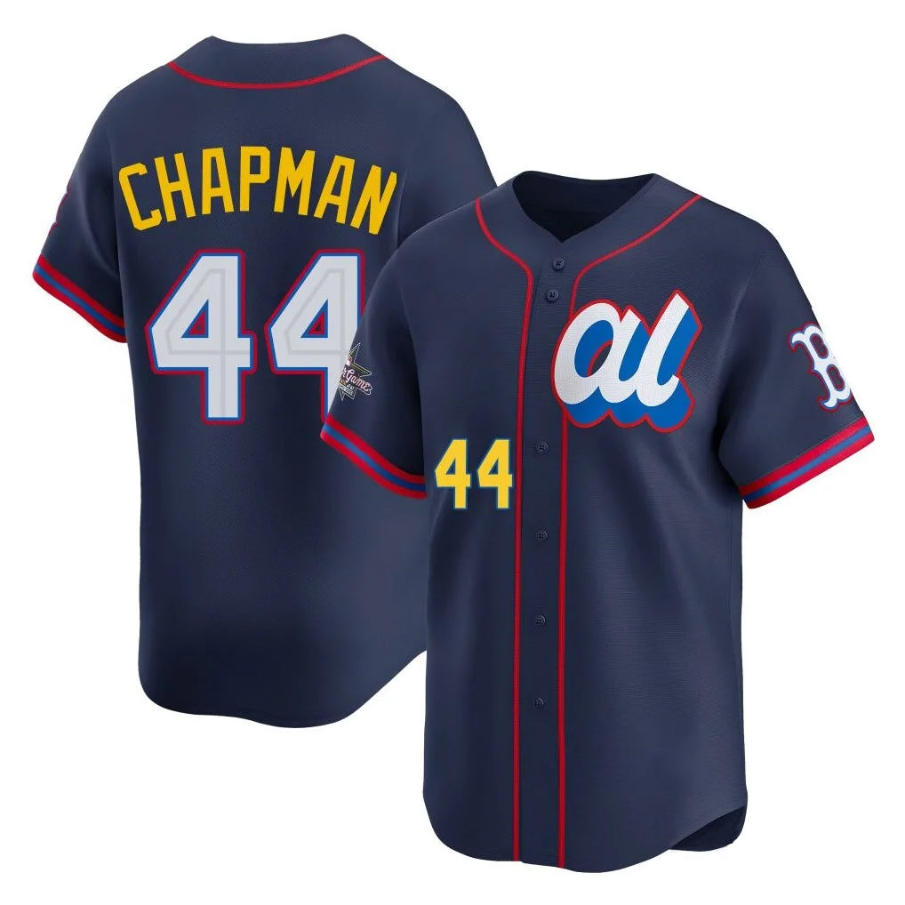 Johmsee B.Red Sox #44 Aroldis Chapman Player Navy American League All-Star Edition Game Stitched Jerseys