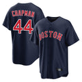 Johmsee B.Red Sox #44 Aroldis Chapman Player Navy Home Game Stitched Jerseys