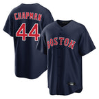 Johmsee B.Red Sox #44 Aroldis Chapman Player Navy Home Game Stitched Jerseys