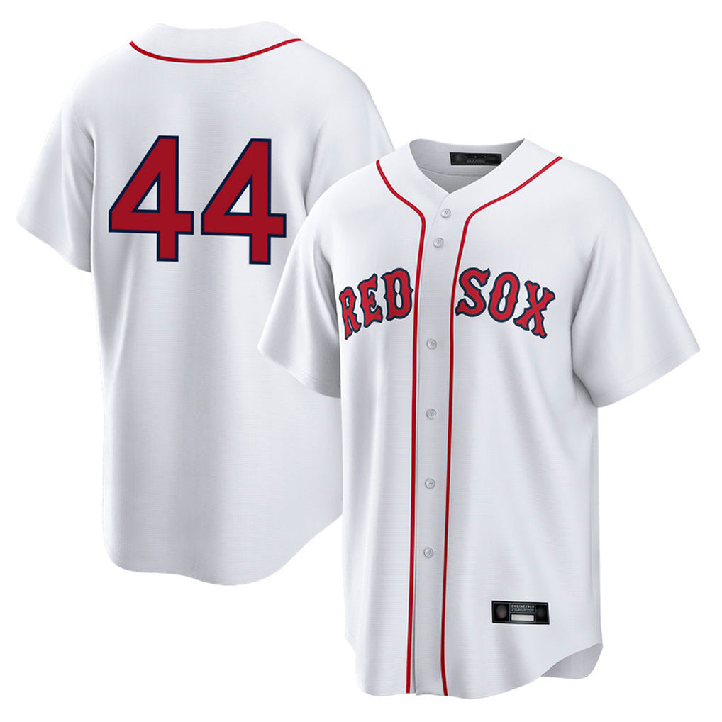 Johmsee B.Red Sox #44 Aroldis Chapman Player White Home Game Stitched Jerseys