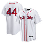 Johmsee B.Red Sox #44 Aroldis Chapman Player White Home Game Stitched Jerseys