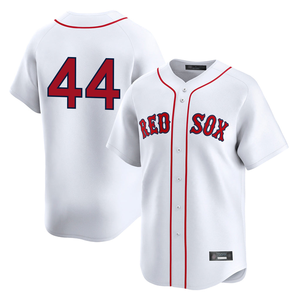 Johmsee B.Red Sox #44 Aroldis Chapman Player White Limited Home Game Stitched Jerseys