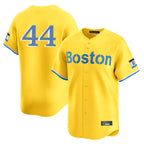 Johmsee B.Red Sox #44 Aroldis Chapman Player Yellow Limited Home Game Stitched Jerseys
