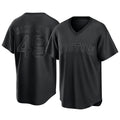 Johmsee B.Red Sox #49 Tim Wakefield Player Black T-shirt Home Game Stitched Jerseys