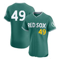 Johmsee B.Red Sox #49 Tim Wakefield Player Green City Connect Limited Elite Home Game Stitched Jerseys