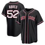 Johmsee B.Red Sox #52 Wilyer Abreu Player Black Out Home Game Stitched Jerseys