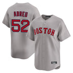 Johmsee B.Red Sox #52 Wilyer Abreu Player Gray Road Limited Home Game Stitched Jerseys