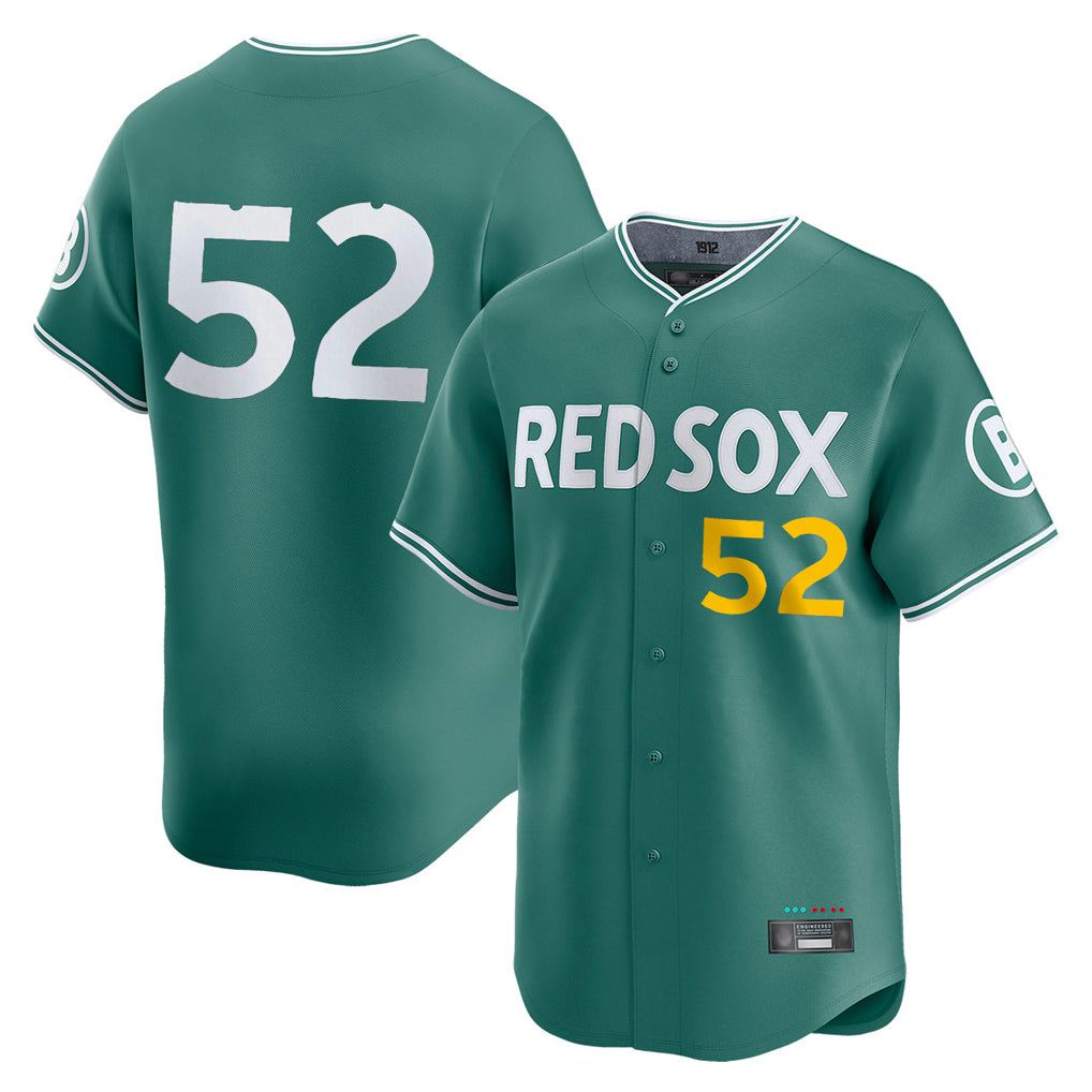 Johmsee B.Red Sox #52 Wilyer Abreu Player Green City Connect Limited Home Game Stitched Jerseys