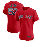 Johmsee B.Red Sox #52 Wilyer Abreu Player Red Limited Elite Home Game Stitched Jerseys