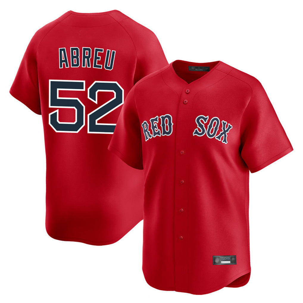 Johmsee B.Red Sox #52 Wilyer Abreu Player Red Limited Home Game Stitched Jerseys
